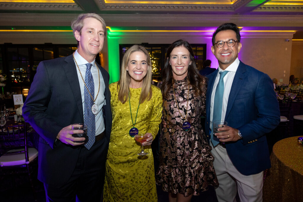 Chuck Helms, Kate Dewitt, Ashley & Freddy Barela at LEAD's 6th Annual Mardi Gras Charity Event
