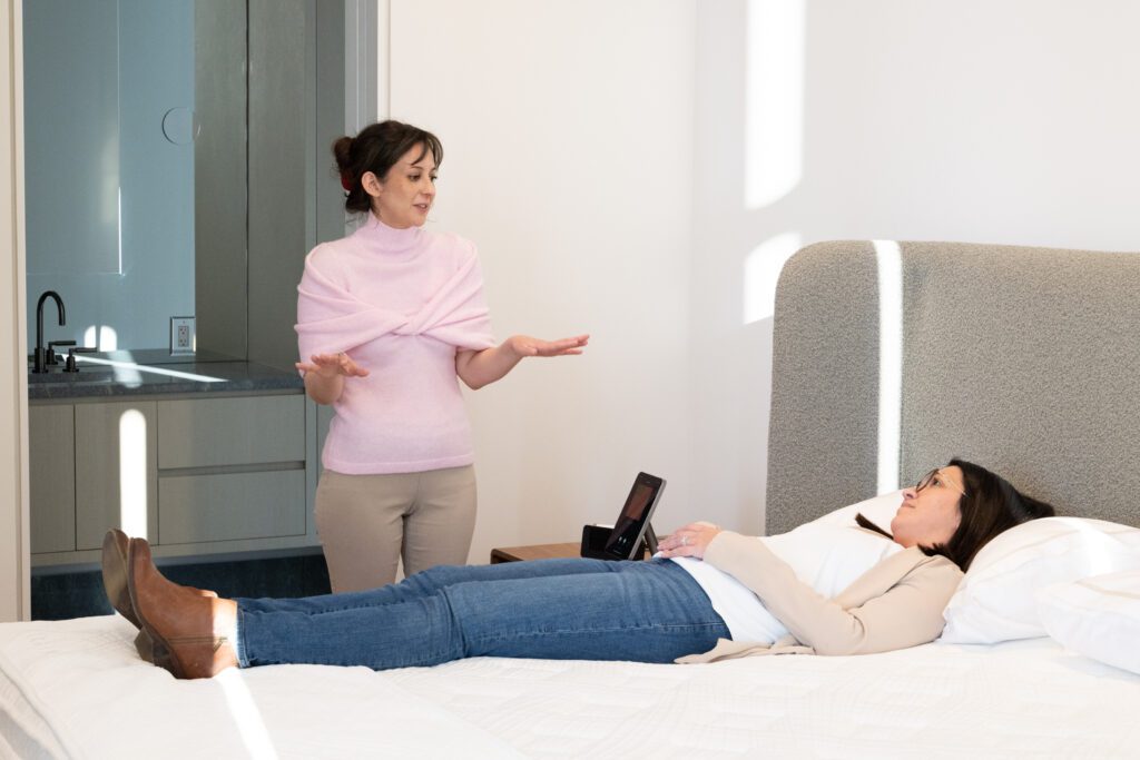 The first of its kind when it comes to a smart bed system, Ciridian features 400 independently controlled smart springs that continuously adjust their firmness to equalize pressure and deliver state-of-the-art comfort throughout the night with its proprietary algorithm, responding to your body and movement while you sleep.   (Photo by George Fiala)