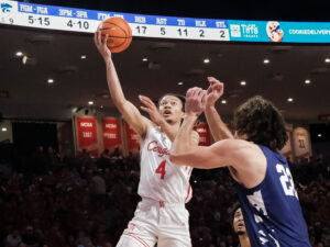 University of Houston Cougars men’s basketball team defeated the Kansas State Wildcats 78-64, as Emmanuel Sharp scores 23 points, in a Big XII contest at the Fertitta Center, February 14, 2026