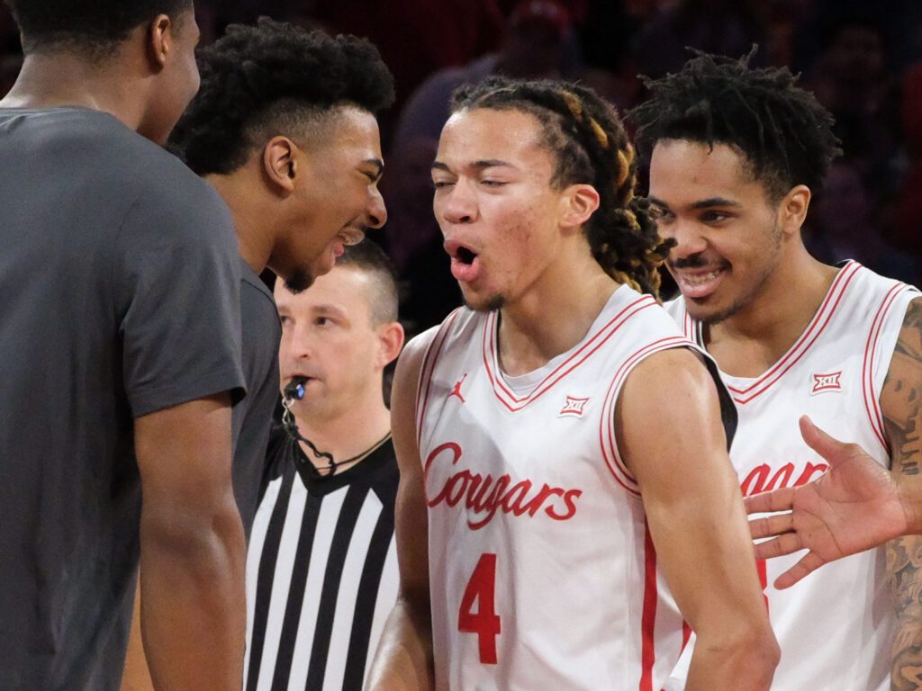 University of Houston point guard Kingston Flemings is letting more of his emotions show. (Photo by F. Carter Smith)