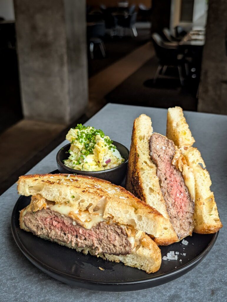 We recently dropped by Café Modern — just a short walk from the Will Rogers Coliseum— to try the Cowtown Steak Patty Melt. (Courtesy)