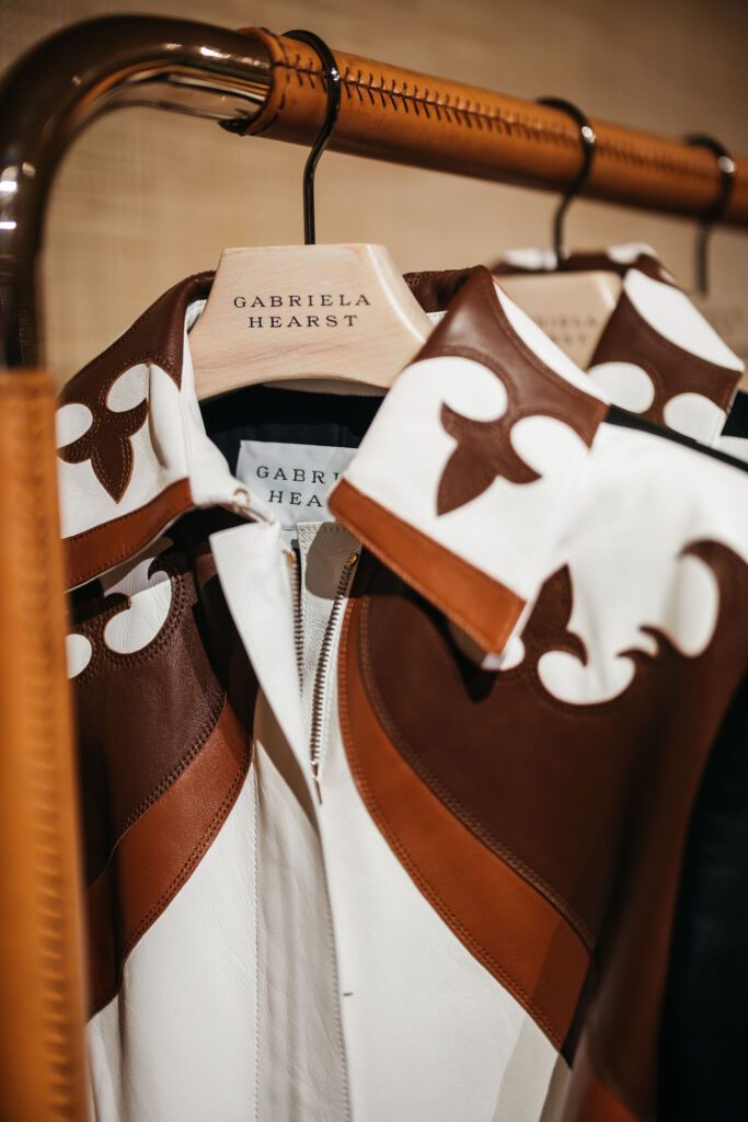 The exclusive installation offers a sublime mix from her men’s and women’s ready-to-wear, shoes, fine jewelry, and accessories. (Photo by Pär Bengtsson and Chase Hall)