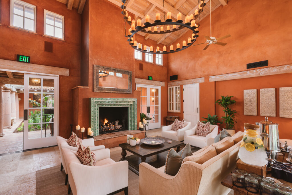 The award-winning Spa at Rancho Valencia is a compound of fitness spaces, an adults only pool, hydrotherapy circuits and cozy lounge spaces.  (Photo by courtesy Rancho Valencia & Spa)