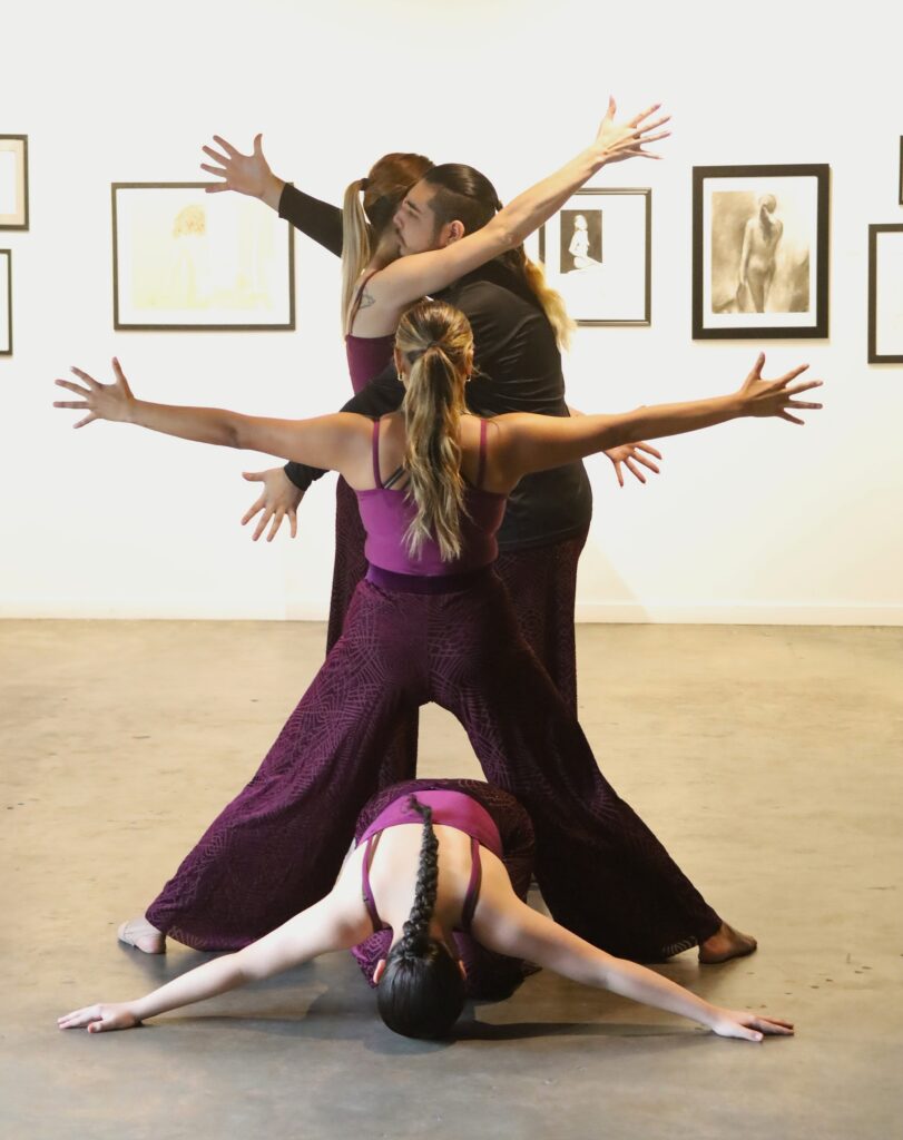 A live dance performance illuminates the galleries at Archway Gallery. (Photo courtesy Archway Gallery)