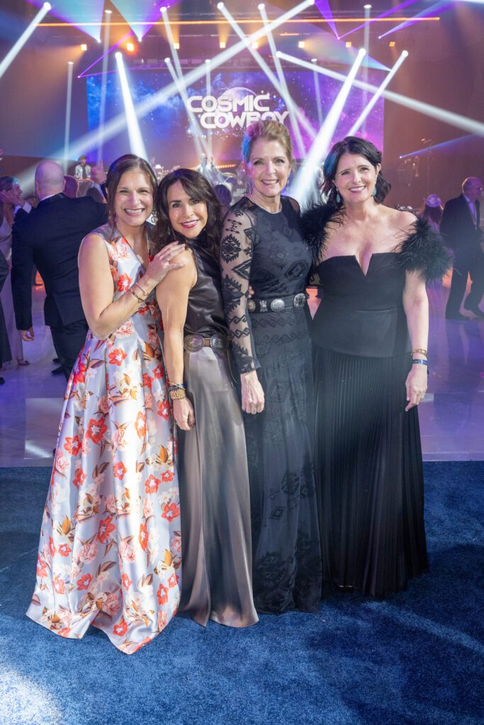 Deanna Barton, Maria Bush, Paige Fertitta, Karen Thompson at the San Luis Salute (Photo by Jacob Power)