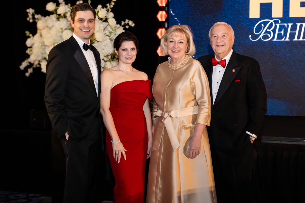 Gala chairts Dr. Damien & Kelly LaPar with Judy & Russ Labrasca at the American Heart Association Heart Ball (Photo by Christina Griffin, WDR Imagery)