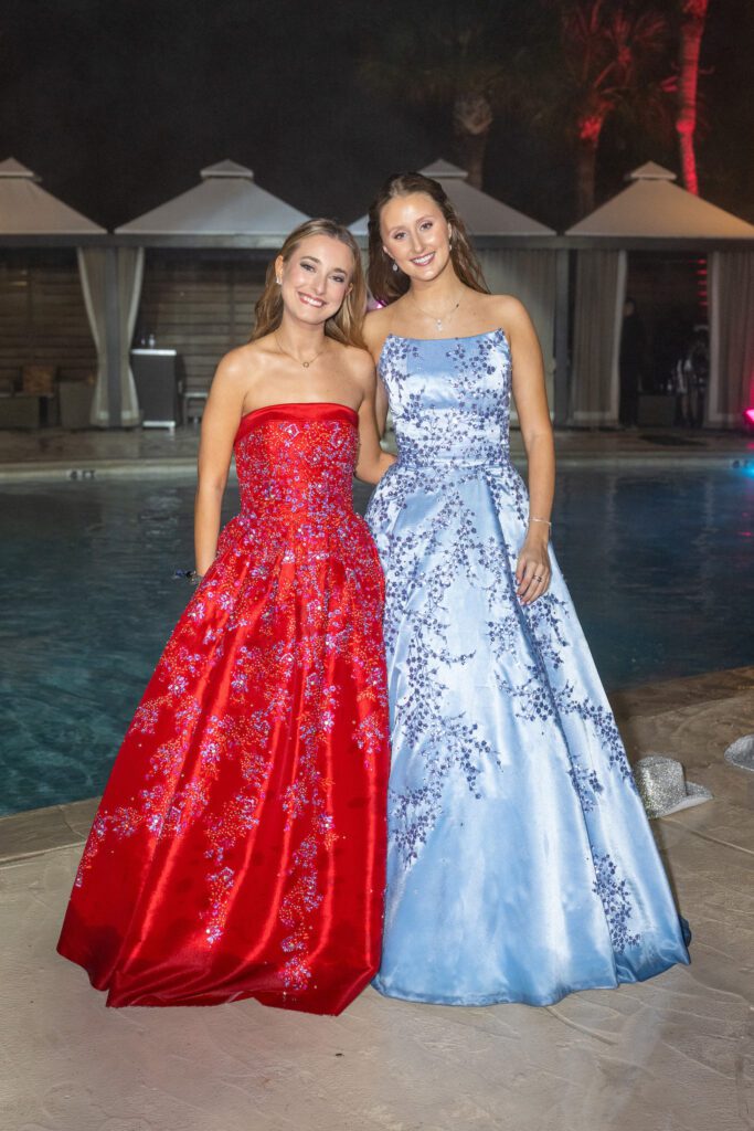 Knights of Momus duchesses Elizabeth Pistone and Regan Hannigan at the San Luis Salute (Photo by Jacob Power)