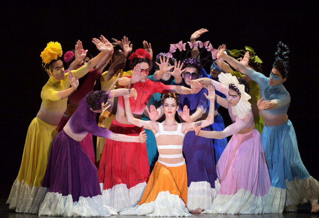 English National Ballet's production of Annabelle Lopez Ochoa's "Broken Wings" in 2019. (Photo by Laurent Liotardo. Courtesy English National Ballet.)