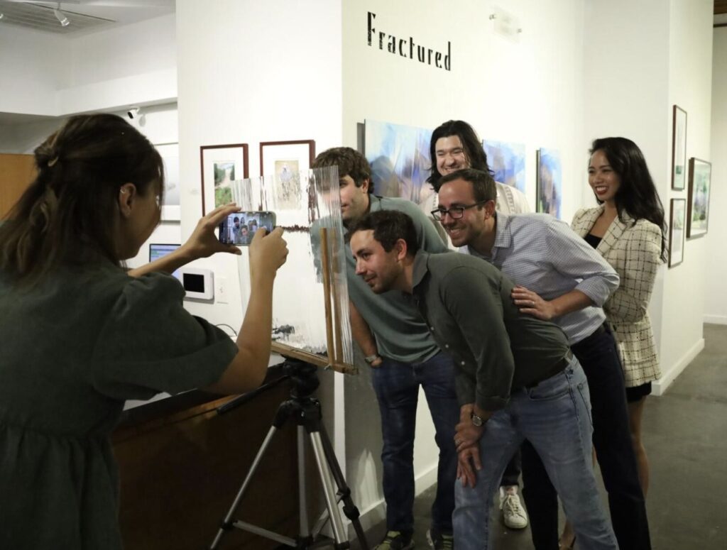 Houston art lovers discover “The Fractured Larry Garmezy Show” at Archway Gallery. (Photo courtesy Archway Gallery)