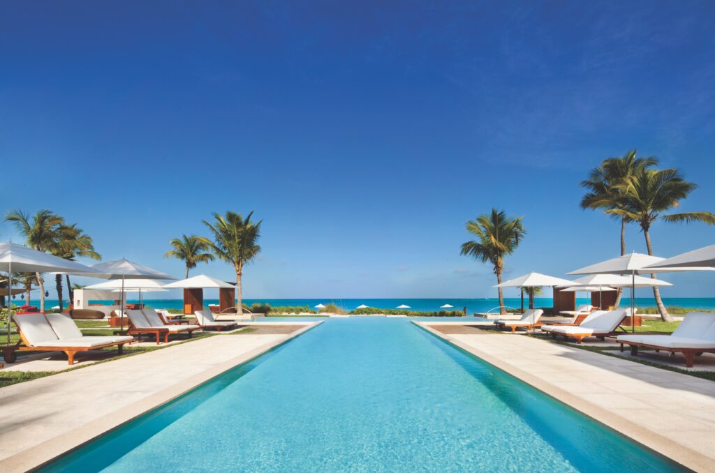 The adults-only pool at Grace Bay Club.  (Photo by Grace Bay Club)
