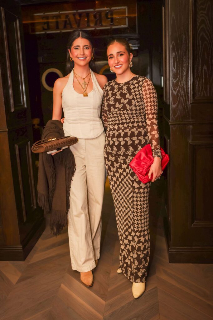 Andrea Martinez de Aldecoa, Carla Anzilotti at the Cotton Foundation Giddy Up Galentine's charitable fundraiser at Maître D. (Photo by Jose Rodriguez for Vandelay Companies)