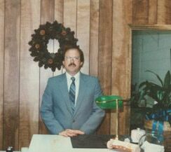 Jack Robichau at the counter of his Sawdust store on opening day. (Photo courtesy John Robichau)