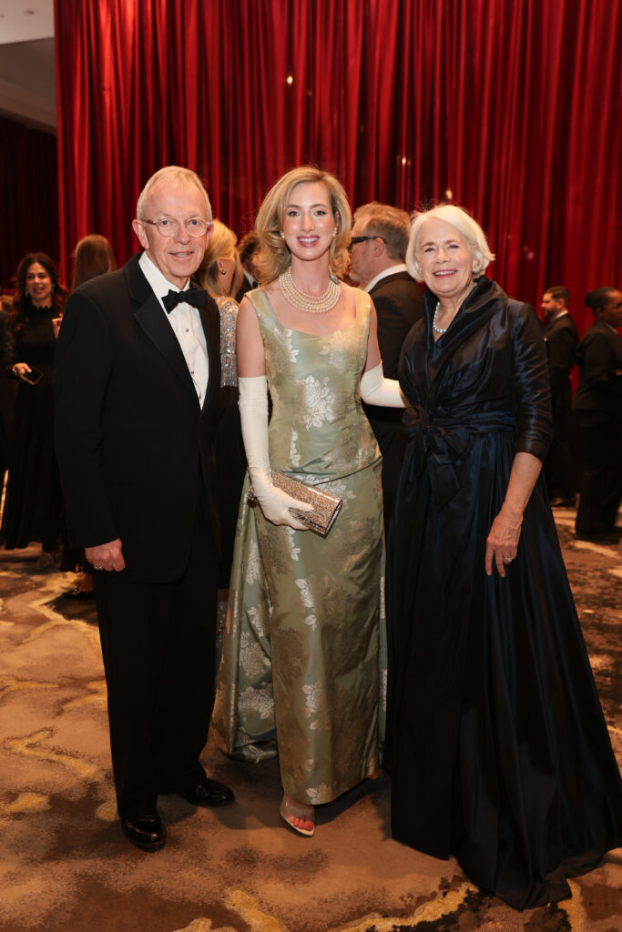 Rick Weber, Kaleta Blaffer Johnson, Betsy Weber at the Houston Symphony Ball (Photo by Priscilla Dickson)