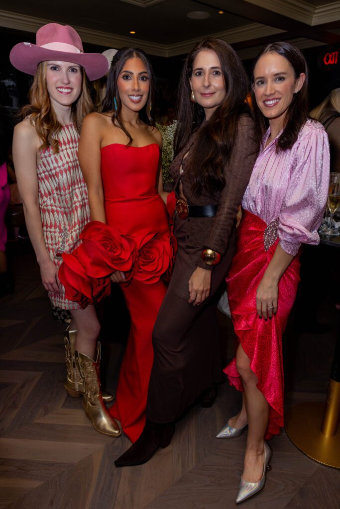 Heather Almond, Zinat Ahmed, Tara Martin, Molly Mead Pouns at the Cotton Foundation Galentine's charitable fundraiser at Maître D. (Photo courtesy of Cotton Holdings)