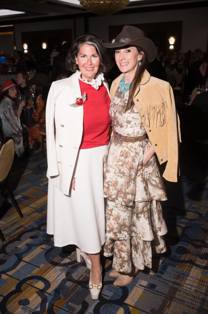 Heidi Turney, Saula Valente at the Houston Livestock Show and Rodeo Trailblazers Awards Luncheon (Photo by Daniel Ortiz)