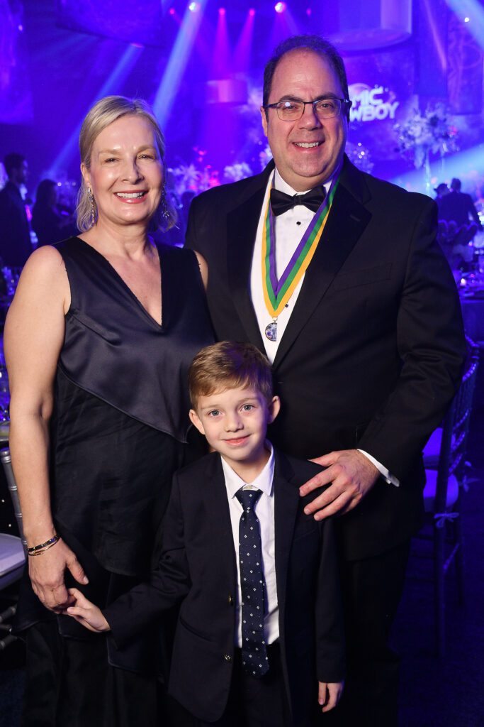 San Luis Salute honoree Dr. Hani Jneid with his wife, Djenita, and son Danny (Photo by Dave Rossman)