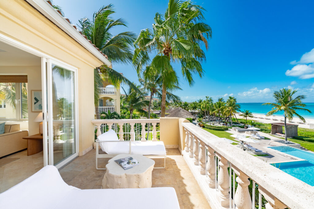 A emphasis on a connection to the sea is readily evident in the reimagining of the suites. (Photo by Grace Bay Club)