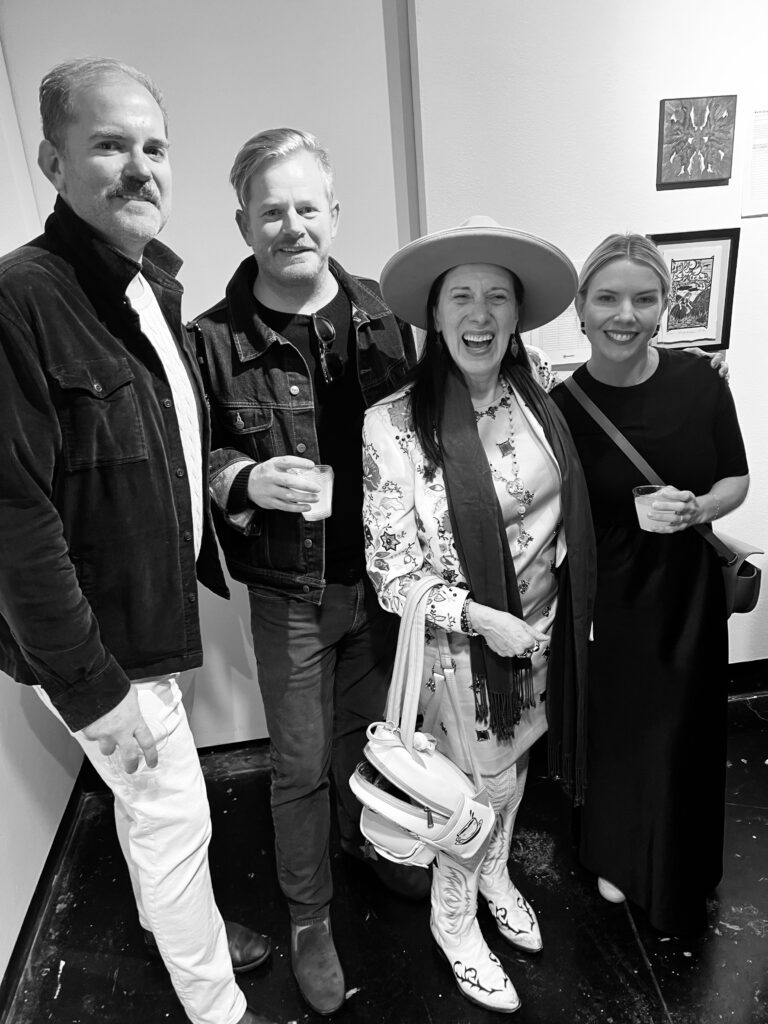 Jonathan Beitler & Scott Yoder, Catherine D. Anspon, Piper Faust at Sunday Brunch with Lawndale