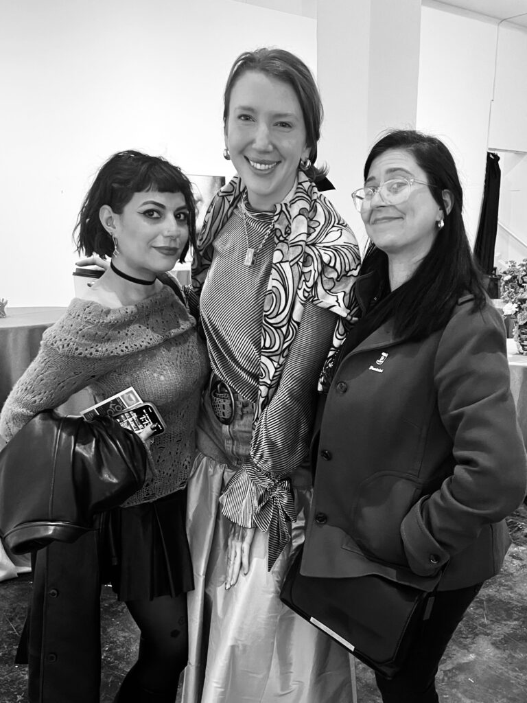 Cynthia Jamileth Giron, Megan Olivia Ebel, Venessa Monokian at Sunday Brunch with Lawndale (Photo by CDA)