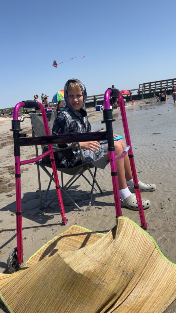 Joseph soon progressed from a walker to crutches, and ultimately, walking independently. 