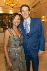 Jamil Higley & Carter Higley, Founder and Board Member of LEAD, at Mardi Gras on Feb 17 2026 at Le Tesserae