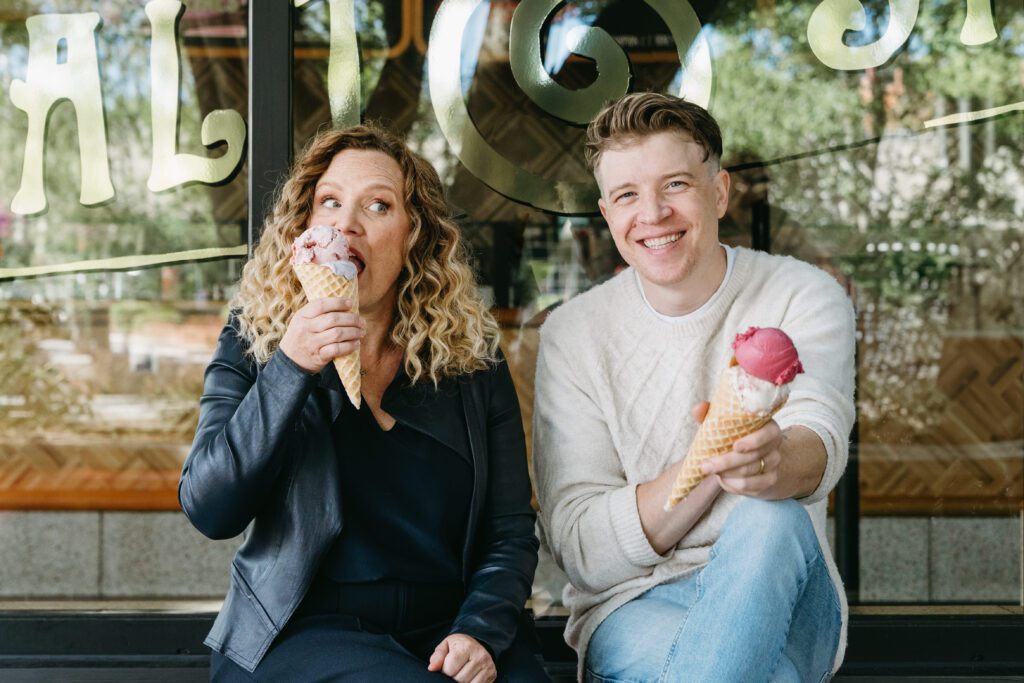 Cousins Kim Malek and Tyler Malek opened the first Salt & Straw in Portland in 2011.