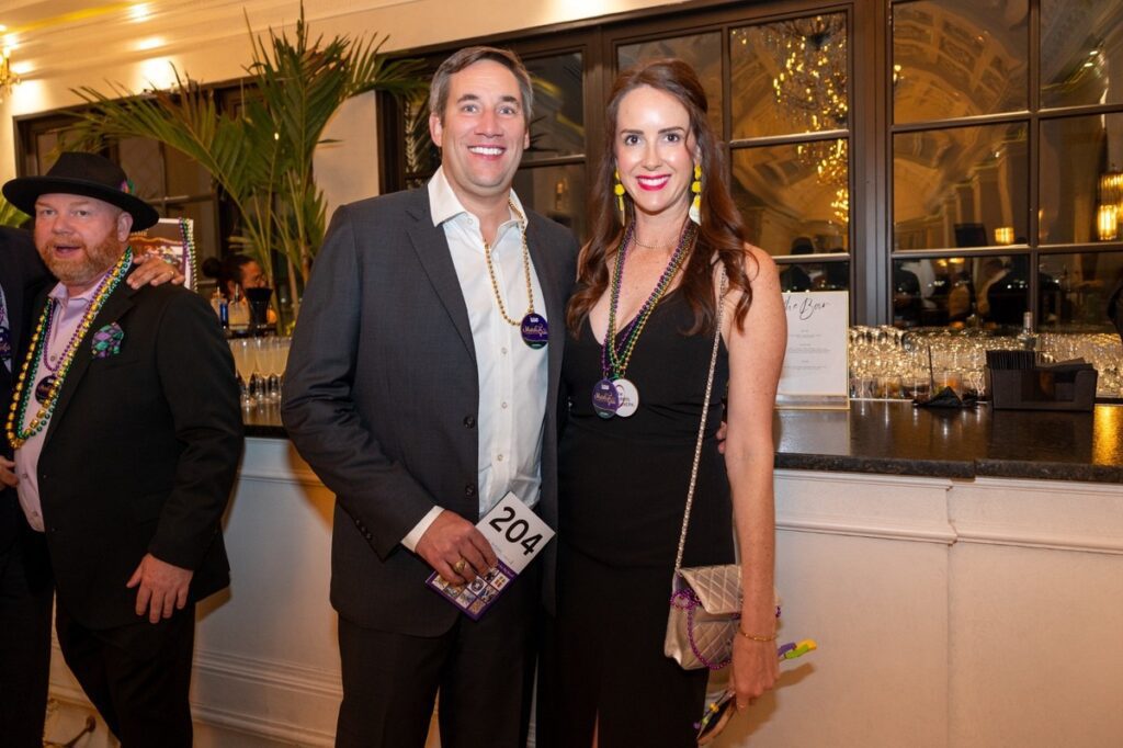 Kyle & Taryn Mitchan at LEAD's sixth Mardi Gras Charity Event