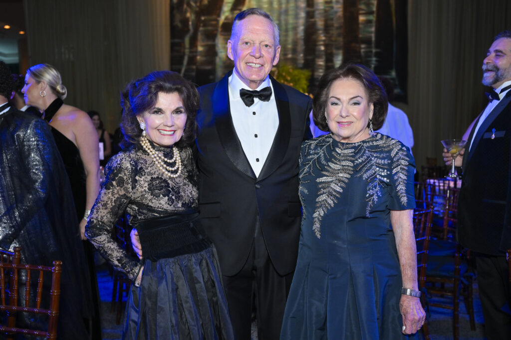 Linda McReynolds, Richard Flowers, Rose Cullen at the Houston Ballet Ball held at Wortham Theater Center (Photo by Michelle Watson, CatchlightGroup.com)