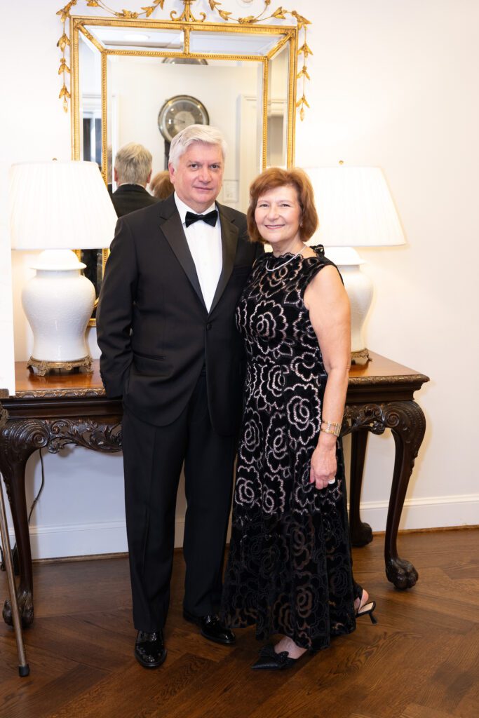 Matthew McBride, Dr. Gulchin Ergun at the Inprint Poets & Writers Ball  (Photo by Wilson Parish)