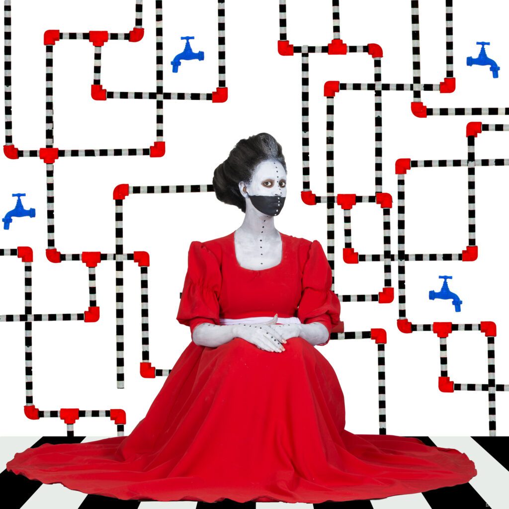 Aida Muluneh, "Access, Addis Ababa, Ethiopia," from the series "Water Life," 2018, at FotoFest (Courtesy the artist)