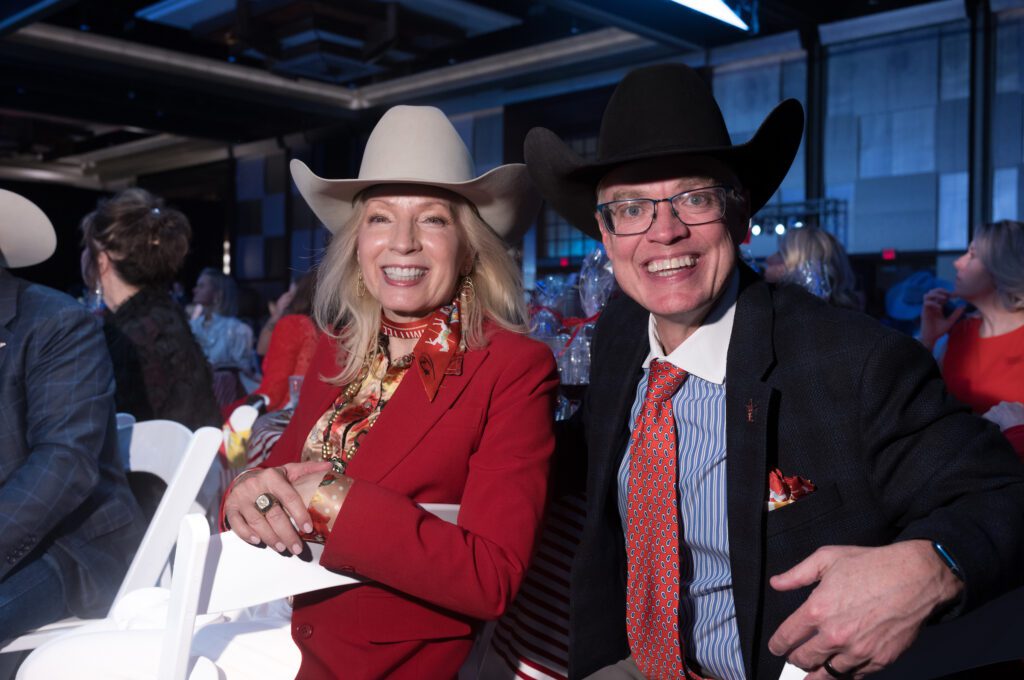 Pat Mann Phillips, Chris Boleman at the Houston Livestock Show and Rodeo Trailblazers Awards Luncheon (Photo by Daniel Ortiz)