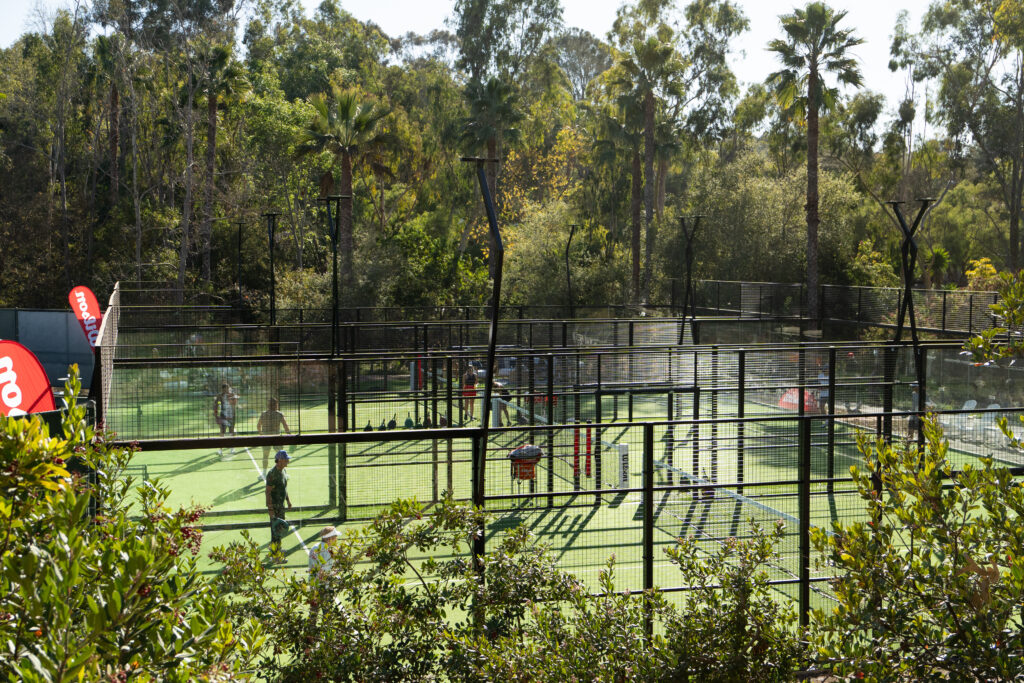 Tennis, pickleball, and now padel. Rancho Valencia's newly unveiled courts built in partnership with Wilson put the resort firmly ahead in the world's fastest growing racquet sport. (Photo by courtesy Rancho Valencia & Spa)