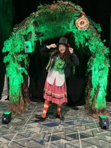 Raquel Rodriguez as Mad Hatter MoCo Food Bank gala