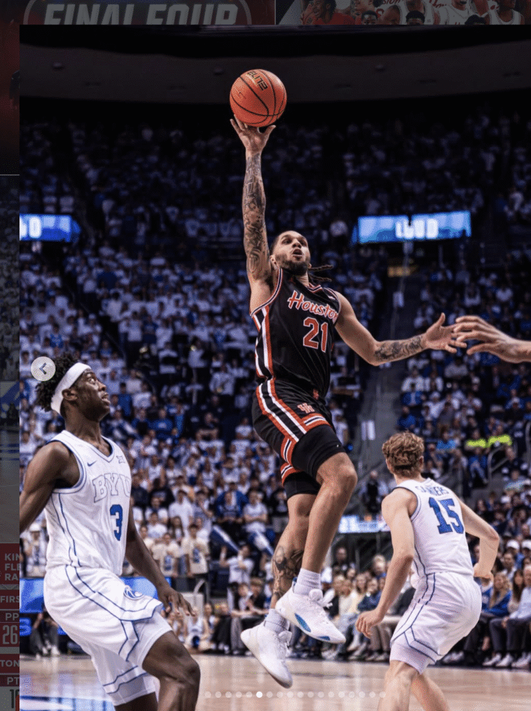 Emanuel Sharp knows how to win road games for Houston. (@HCougarMBK)