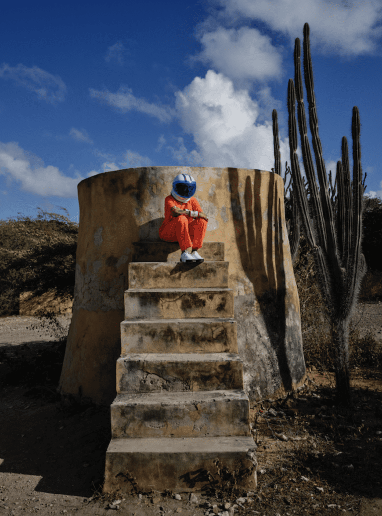 Lola Flash, "The Weight of Silence," 2026, from the series "syzygy, the vision," 2019 – ongoing, at Project Row Houses, during FotoFest  (Courtesy the artist)