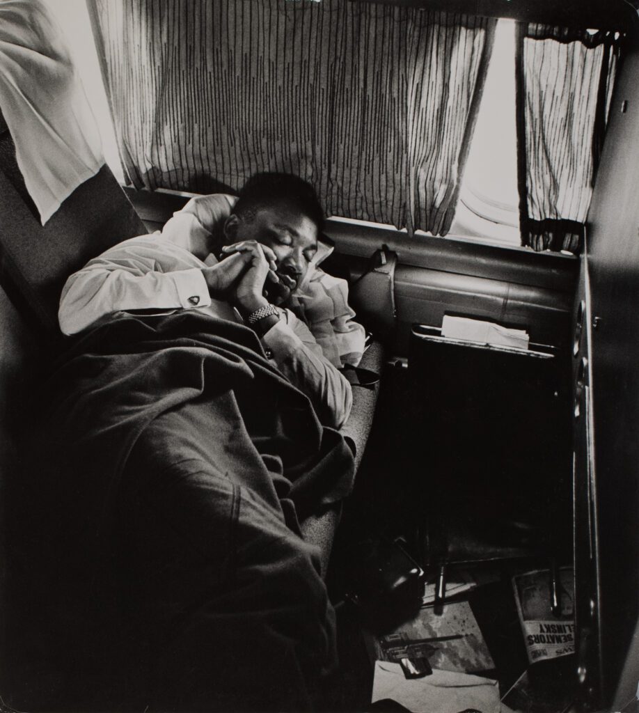 Moneta Sleet Jr., "Dr. Martin Luther King, Jr. En Route to Receive the Nobel Peace Prize," 1964. Gelatin silver print. (Courtesy of the Saint Louis Art Museum)