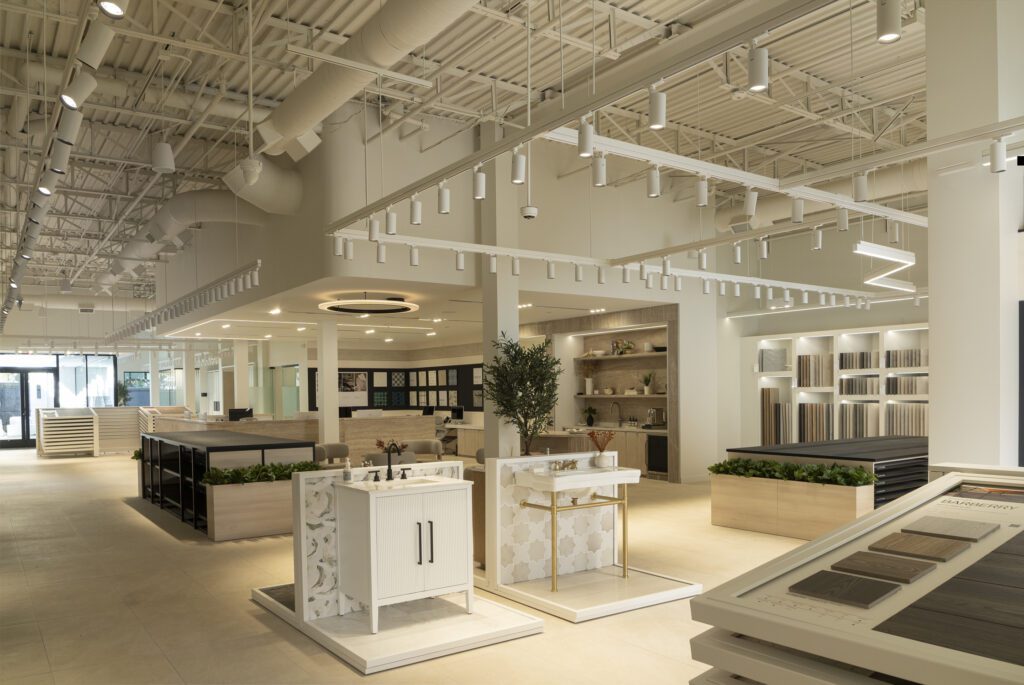 Thoughtfully designed showrooms let clients see, touch, and explore products firsthand.