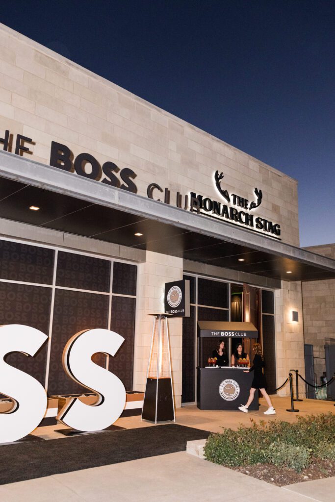 The BOSS Club pop-up at Monarch Stag is open daily throughout the tournament with a themed cocktail menu. (Photo by Michelle Rice)