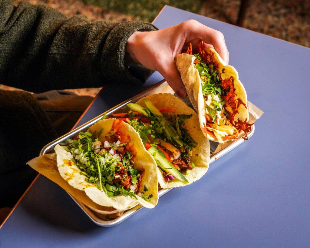 Taco A Go Go’s are crafted with tortillas made in-house daily and designed by chef Maribel Gomez.