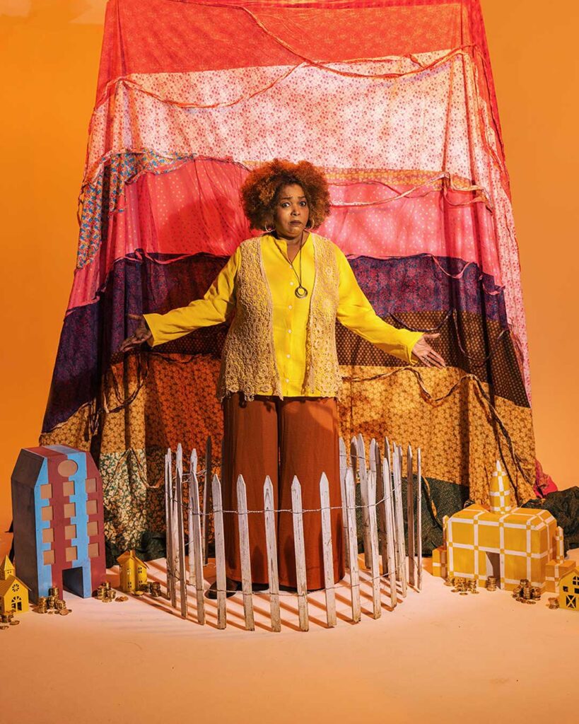 Dallas Theater Center presents "Where We Stand," an immersive theatrical experience presented as a town hall gathering, in Bryant Hall (on the Kalita Humphreys Theater campus) from February 25 through March 22. (Photo by Evan Michael Wood)