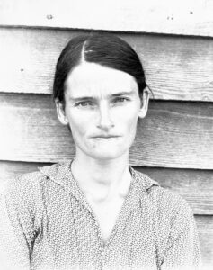 Walker Evans, Alabama Cotton Tenant Farmer’s Wife, Allie Mae Burroughs, 1936, printed before 1939