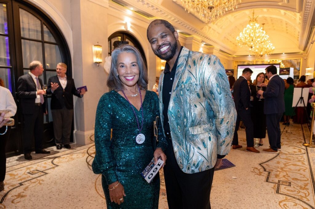 Wendy Wilson-Wills & Darnell Cleary at LEAD's sixth Mardi Gras Charity Event