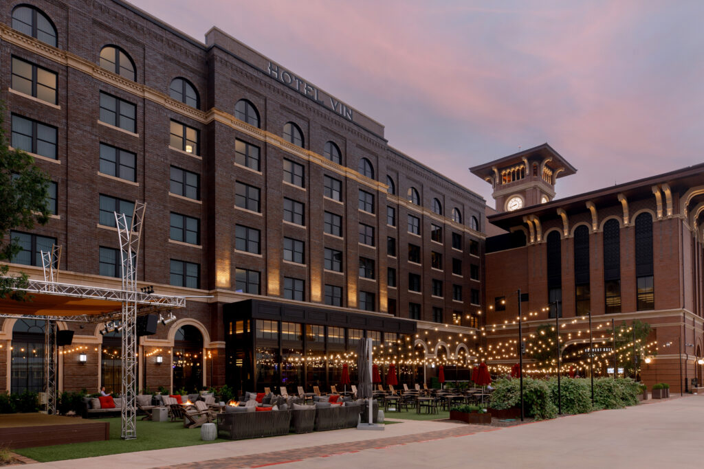 Hotel Vin's flagship restaurant, Bacchus Kitchen + Bar, opened in the fall of 2020 with a Mediterranean-leaning menu that aimed to complement the retreat’s expansive wine offerings. (Photo by Hotel Vin)
