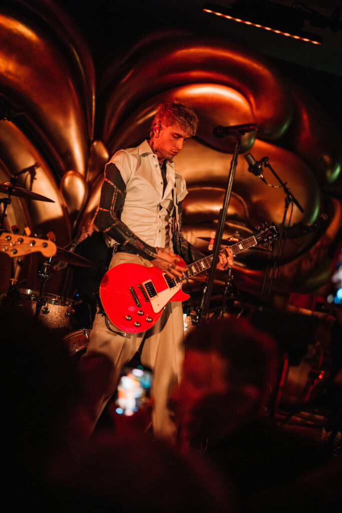 The show-stopping moment came with an electric live performance by mgk. (Photo by Chase Hall)