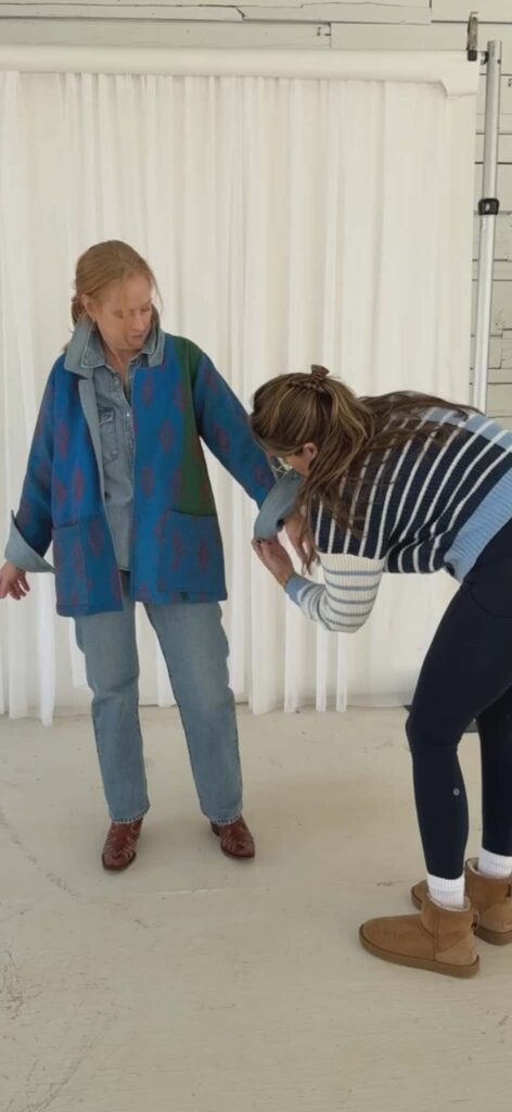 When Whitney isn't helping clients decide what to wear, she works with brands to style models for campaigns. (Courtesy)