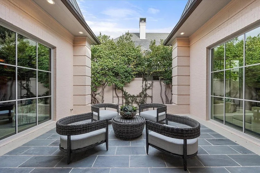 A cozy outside courtyard offers a reprieve for guests and residents. (Courtesy)