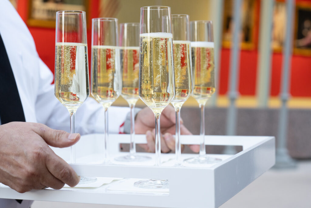 Champagne flowed at the Stanley Korshak reception. (Photo by Carol Vig Photography)