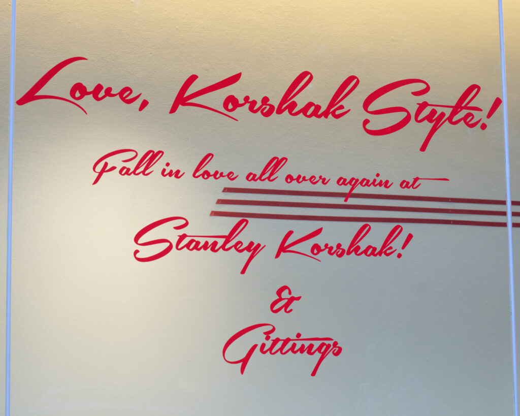Stanley Korshak played cupid and hosted a champagne reception to toast to its most recent portrait exhibit: “Love, Korshak Style.” (Photo by Carol Vig Photography)