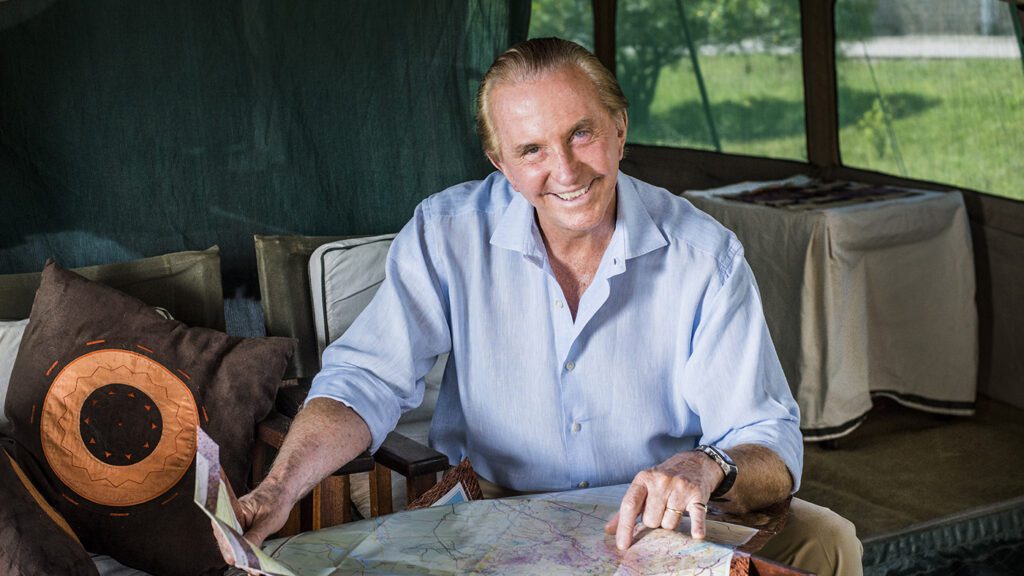 Geoffrey Kent, the founder of Abercrombie & Kent, found his first customers, a couple from Texas, at Nairobi's iconic Stanley Hotel before leading them on a curated luxury safari. 