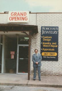 Jack Robichau opened his business, Robichau's Jewelry, on Sawdust in The Woodlands 40 years ago this month. (Photo courtesy John Robichau)